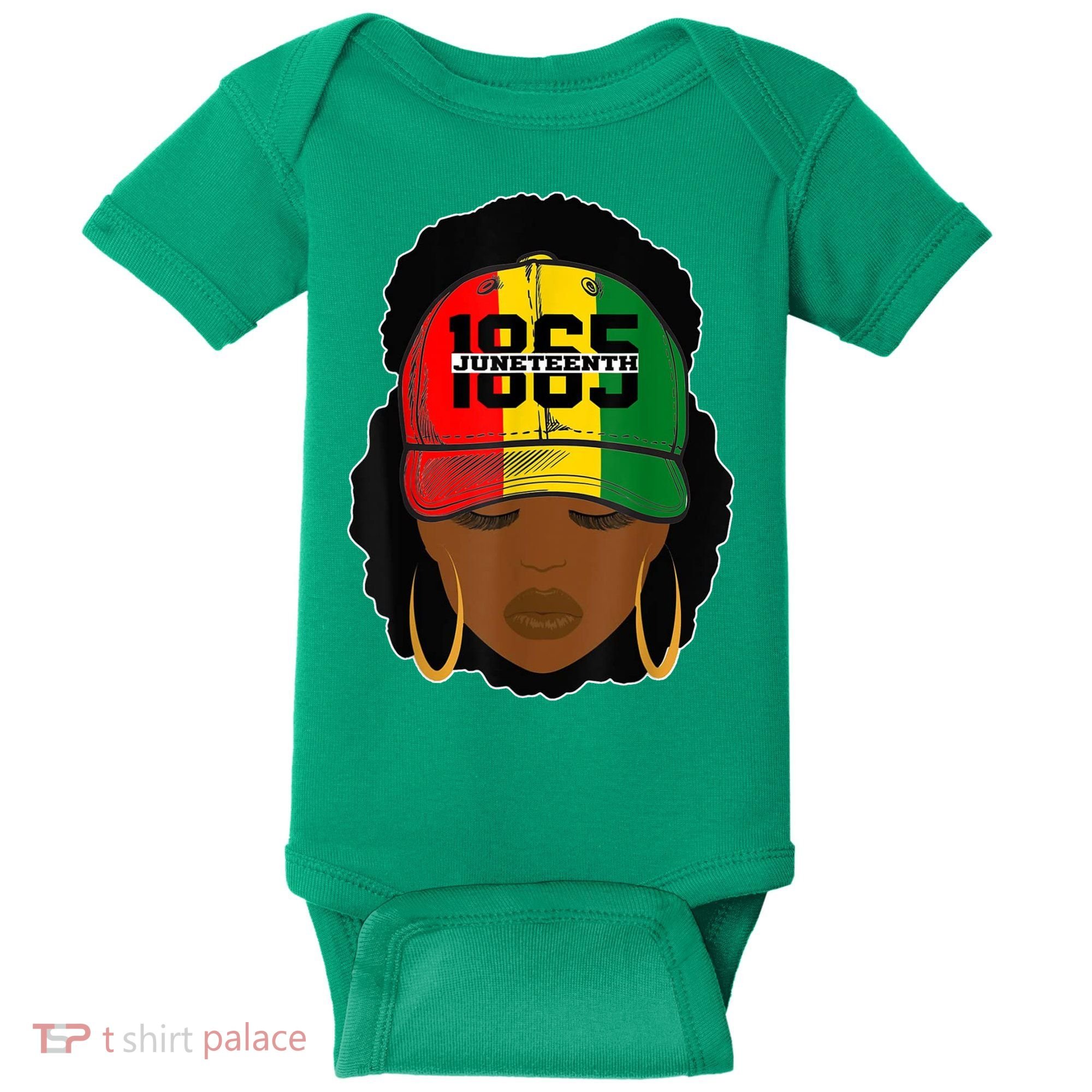 1865 Juneteenth Female Black History Month Baby Bodysuit