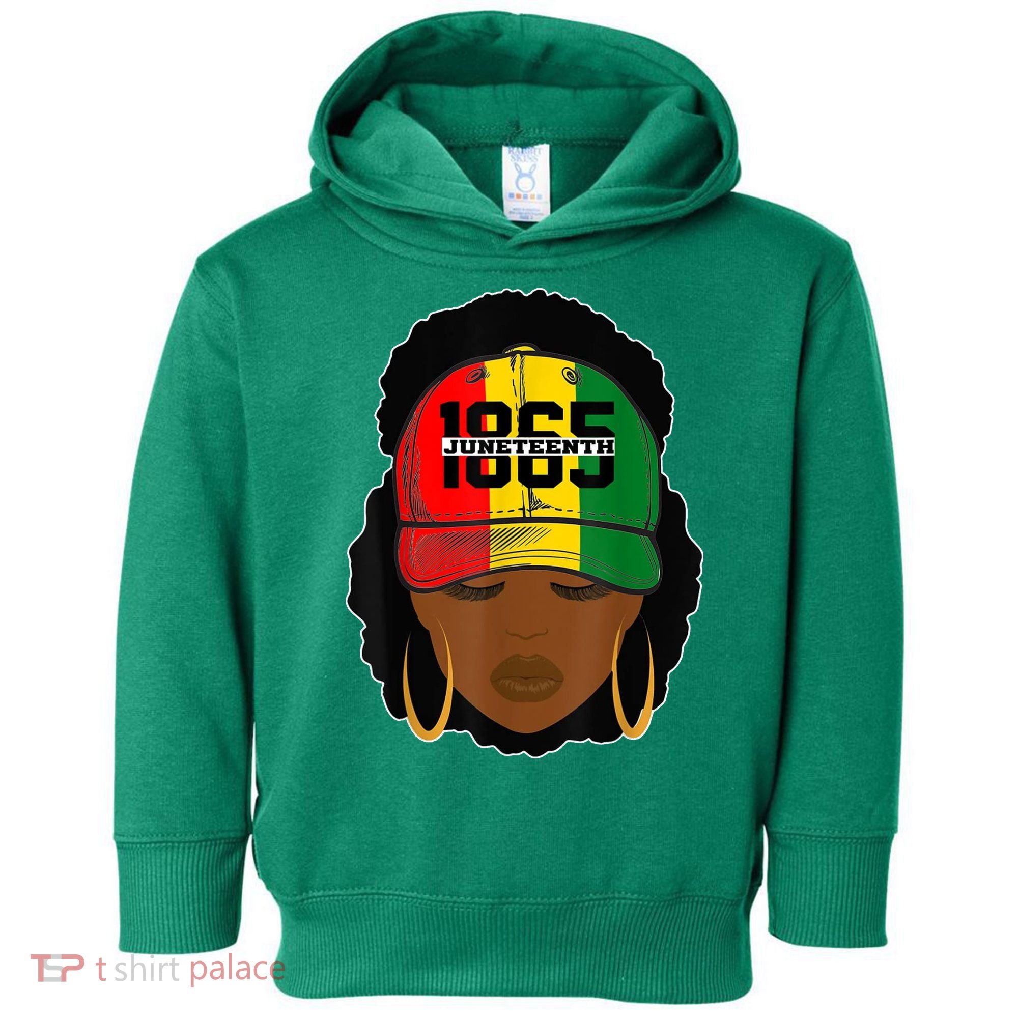 1865 Juneteenth Female Black History Month Toddler Hoodie