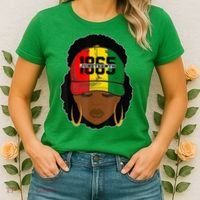 1865 Juneteenth Female Black History Month Women's T-Shirt thumb 2