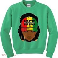 1865 Juneteenth Female Black History Month Kids Sweatshirt thumb 0