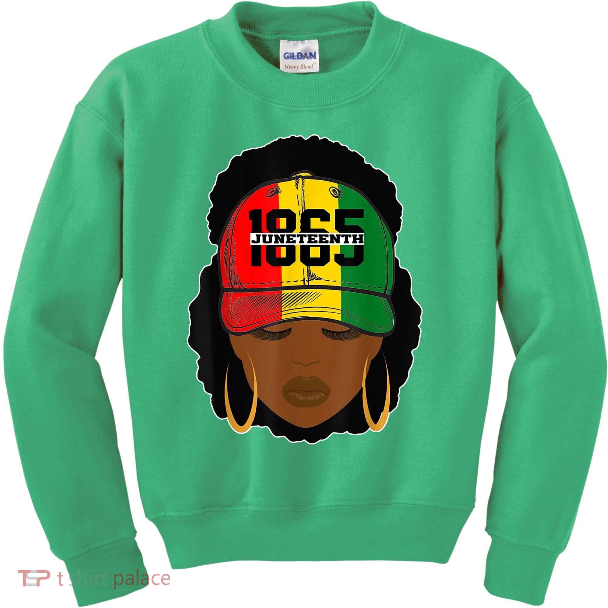 1865 Juneteenth Female Black History Month Kids Sweatshirt