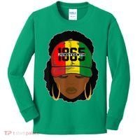 1865 Juneteenth Female Black History Month Kids Long Sleeve Shirt thumb 0