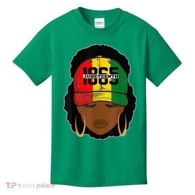 1865 Juneteenth Female Black History Month Kids T-Shirt