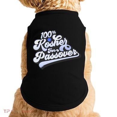 100% Kosher For Passover Cool Jewish Pesach Funny Gift Doggie Tank