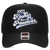 100% Kosher For Passover Cool Jewish Pesach Funny Gift Hat thumb 0