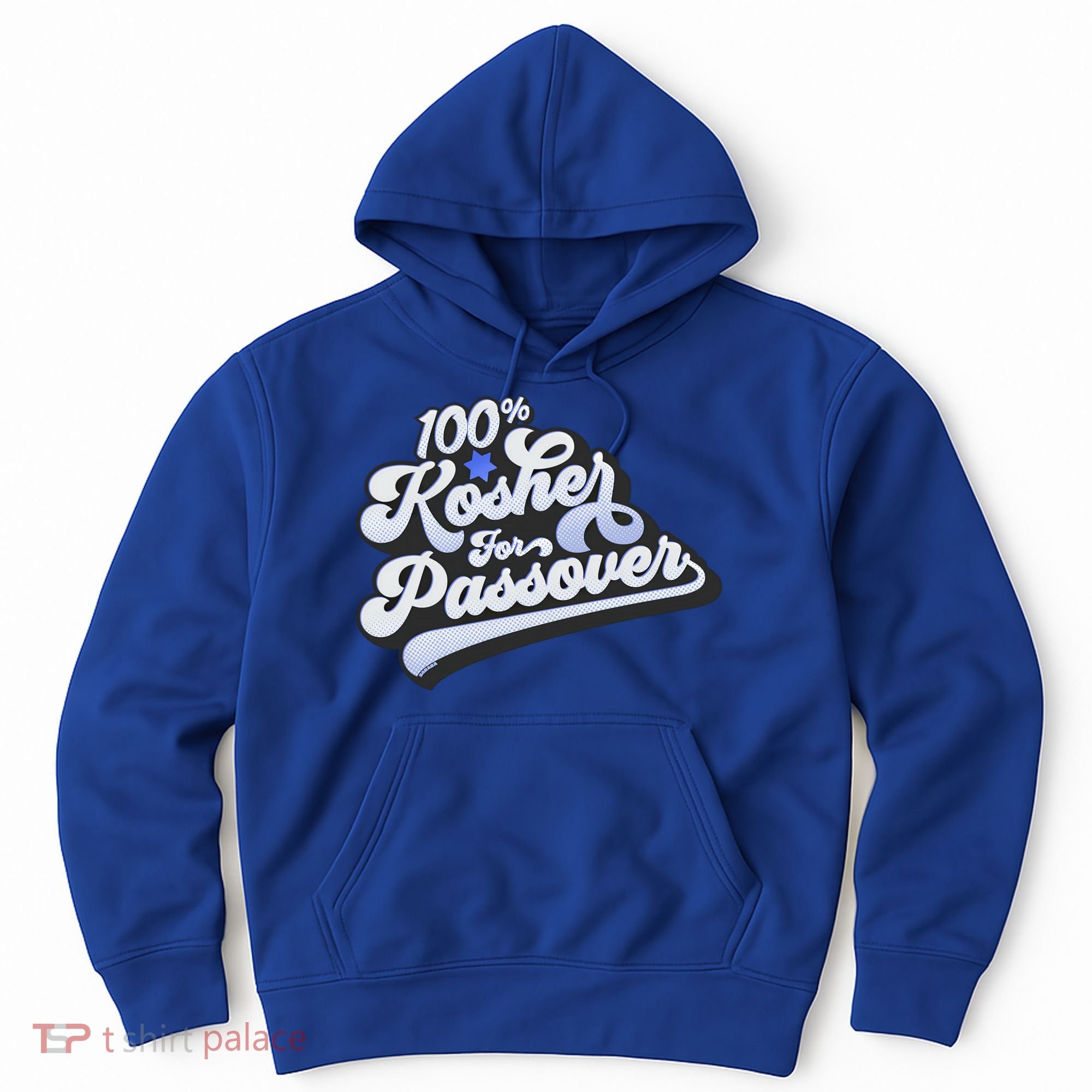 100% Kosher For Passover Cool Jewish Pesach Funny Gift Hoodie
