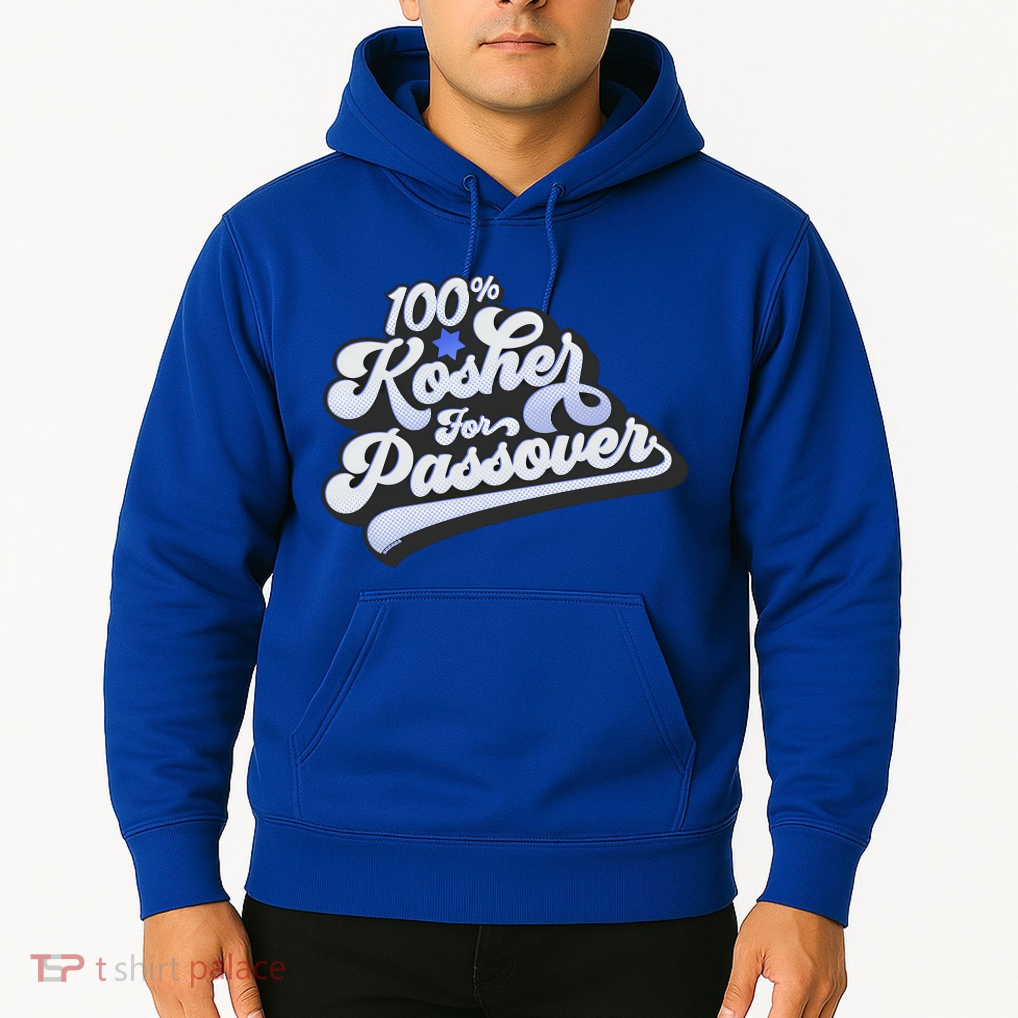 100% Kosher For Passover Cool Jewish Pesach Funny Gift Hoodie