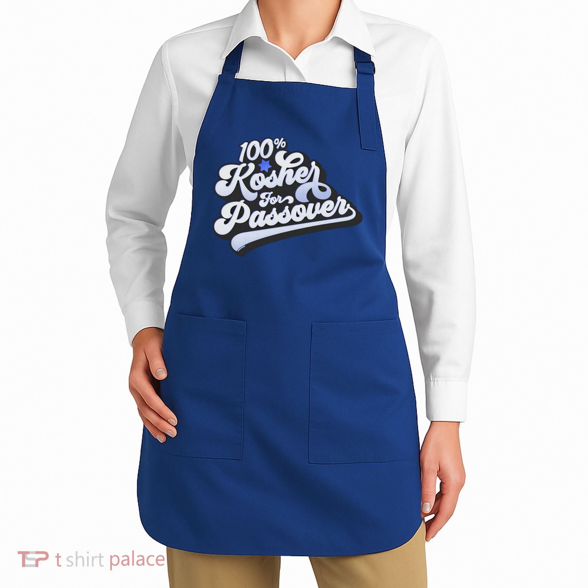 100% Kosher For Passover Cool Jewish Pesach Funny Gift Apron