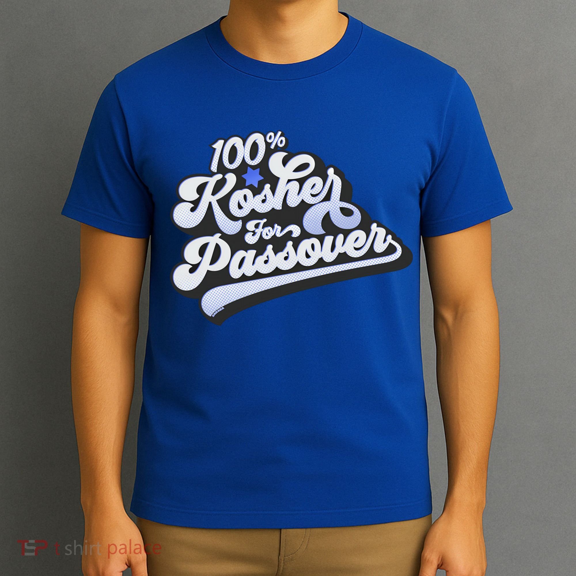 100% Kosher For Passover Cool Jewish Pesach Funny Gift T-Shirt