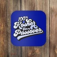 100% Kosher For Passover Cool Jewish Pesach Funny Gift Coaster thumb 0