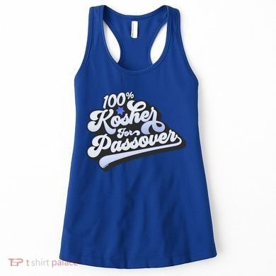 100% Kosher For Passover Cool Jewish Pesach Funny Gift Women's Tank Top
