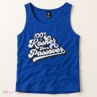 100% Kosher For Passover Cool Jewish Pesach Funny Gift Tank Top thumb 2