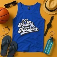 100% Kosher For Passover Cool Jewish Pesach Funny Gift Tank Top thumb 4