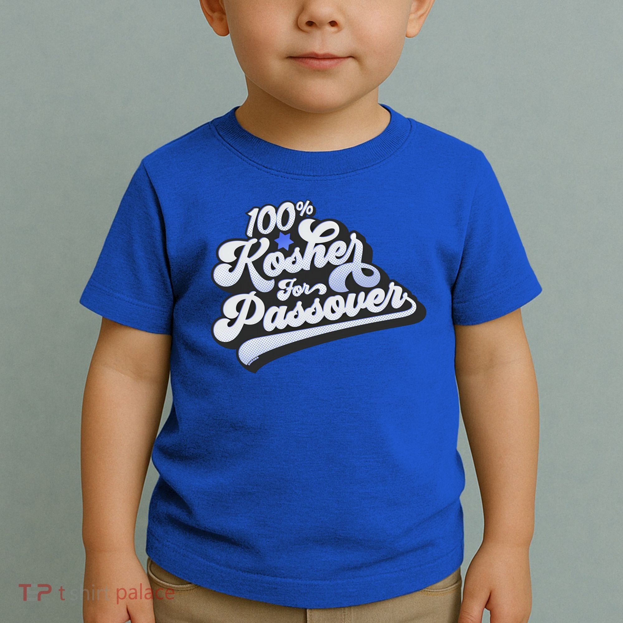 100% Kosher For Passover Cool Jewish Pesach Funny Gift Toddler T-Shirt