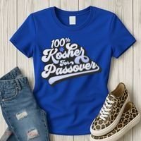 100% Kosher For Passover Cool Jewish Pesach Funny Gift Women's T-Shirt thumb 3