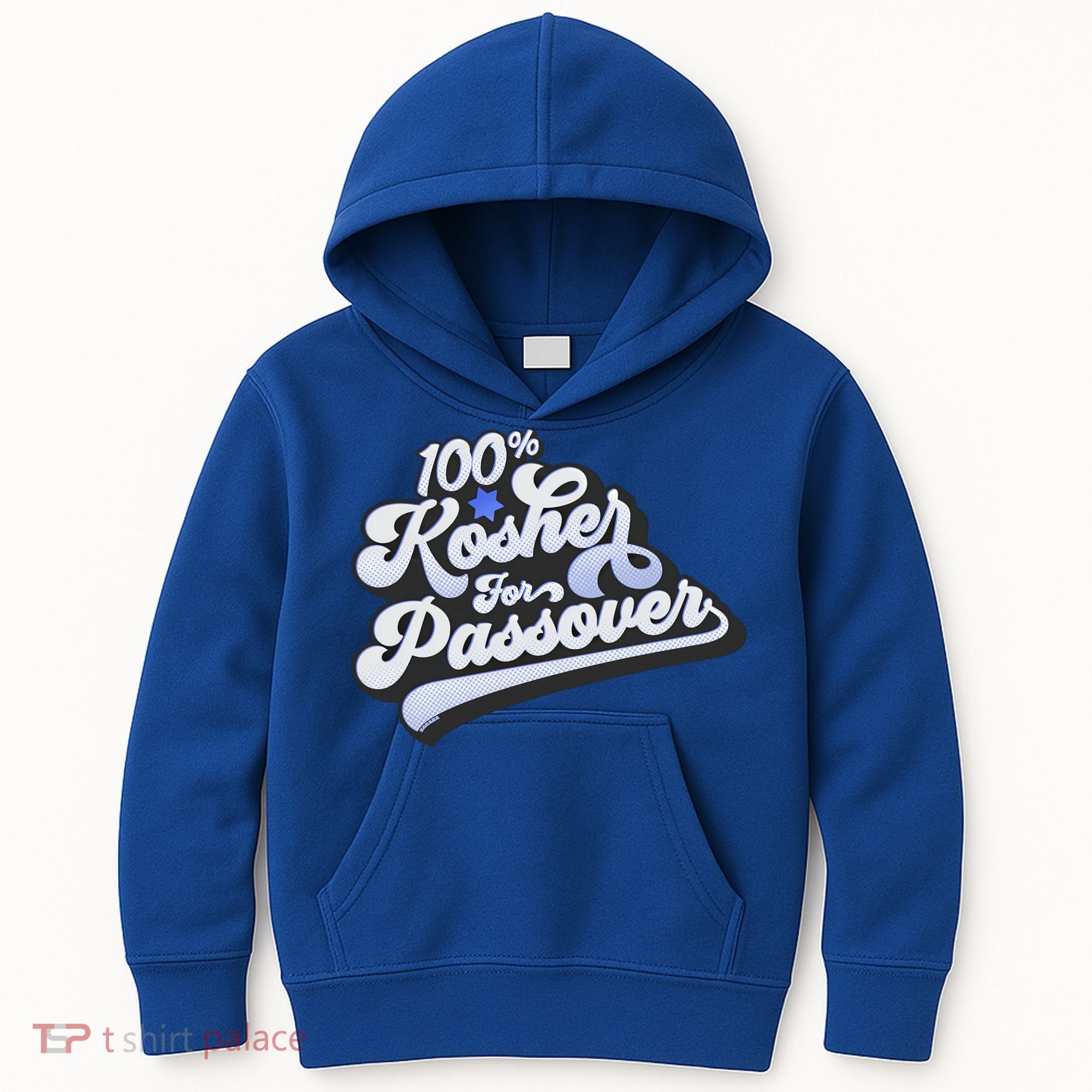 100% Kosher For Passover Cool Jewish Pesach Funny Gift Kids Hoodie