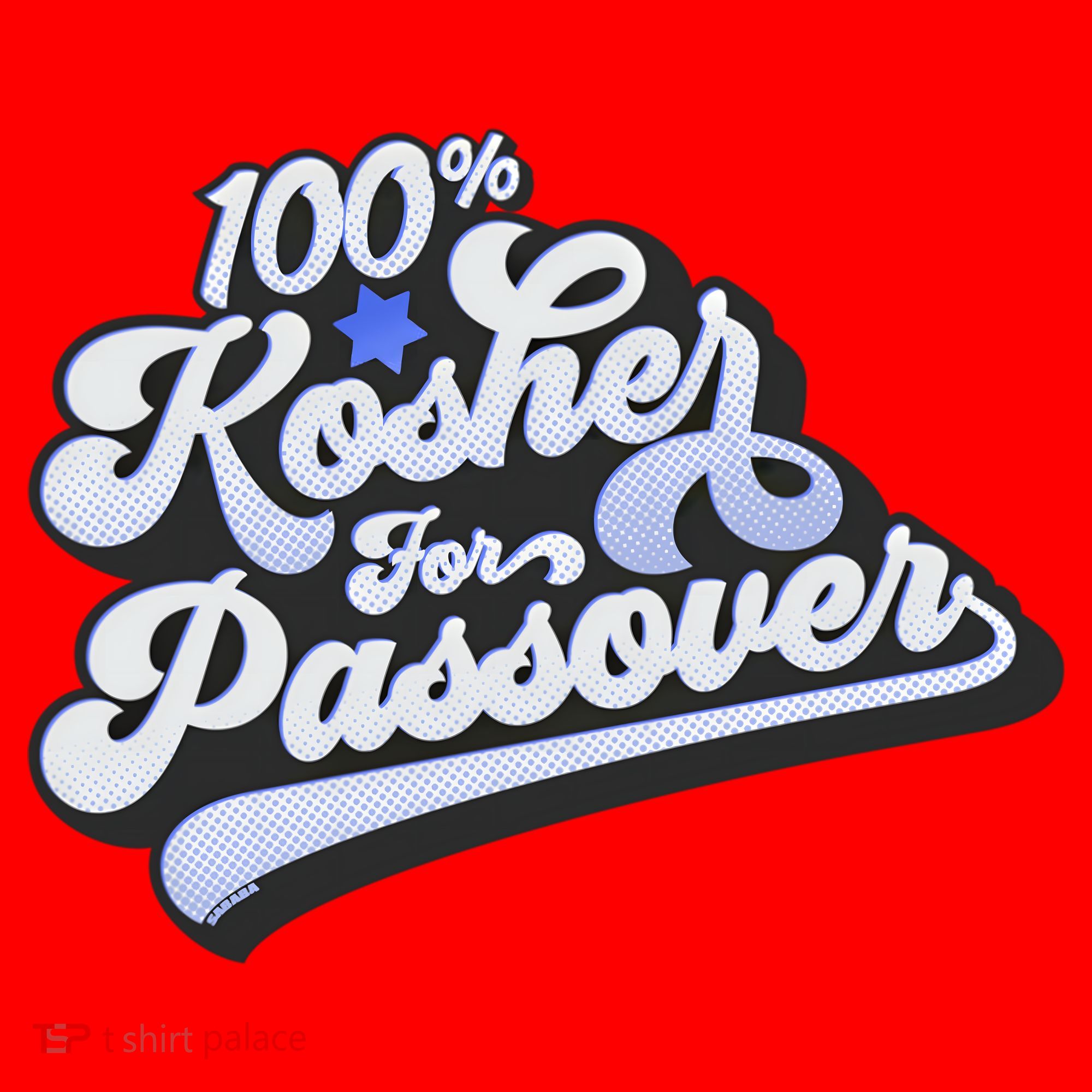 100% Kosher For Passover Cool Jewish Pesach Funny Gift Santa Hat