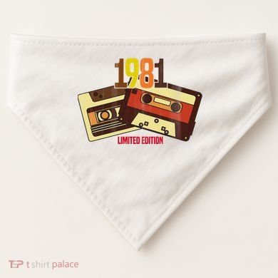 1981 Limited Edition Birthday Gift USA-Made Doggie Bandana