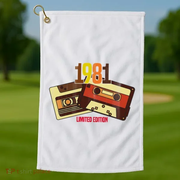 1981 Limited Edition Birthday Gift Golf Towel
