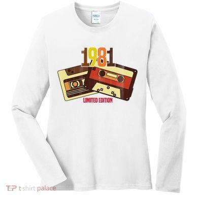 1981 Limited Edition Birthday Gift Women's Long Sleeve Shirt