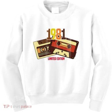 1981 Limited Edition Birthday Gift Kids Sweatshirt