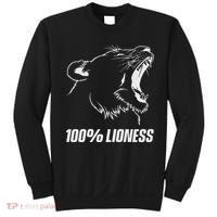 100 Lioness Gym Motivation Funny Inspiration Lion Sweatshirt thumb 0