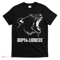100 Lioness Gym Motivation Funny Inspiration Lion T-Shirt thumb 0