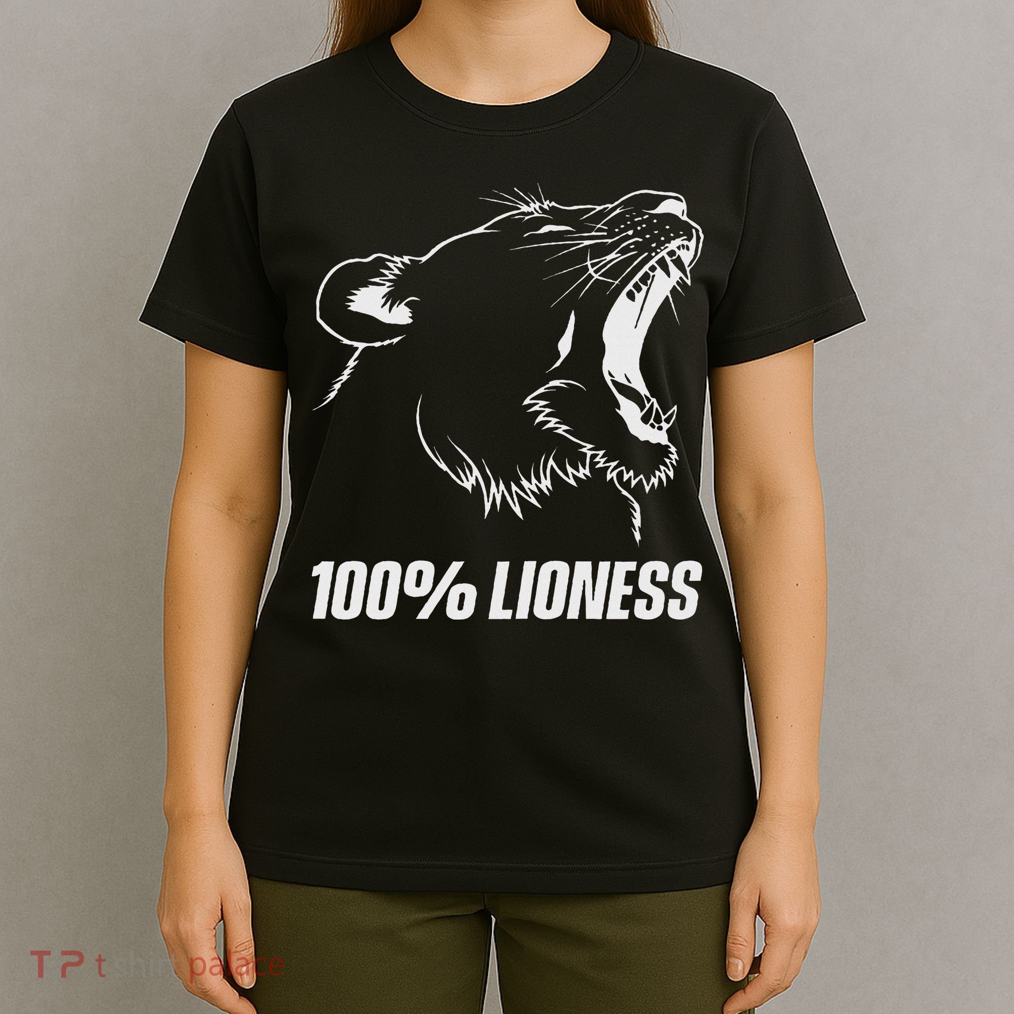 100 Lioness Gym Motivation Funny Inspiration Lion T-Shirt