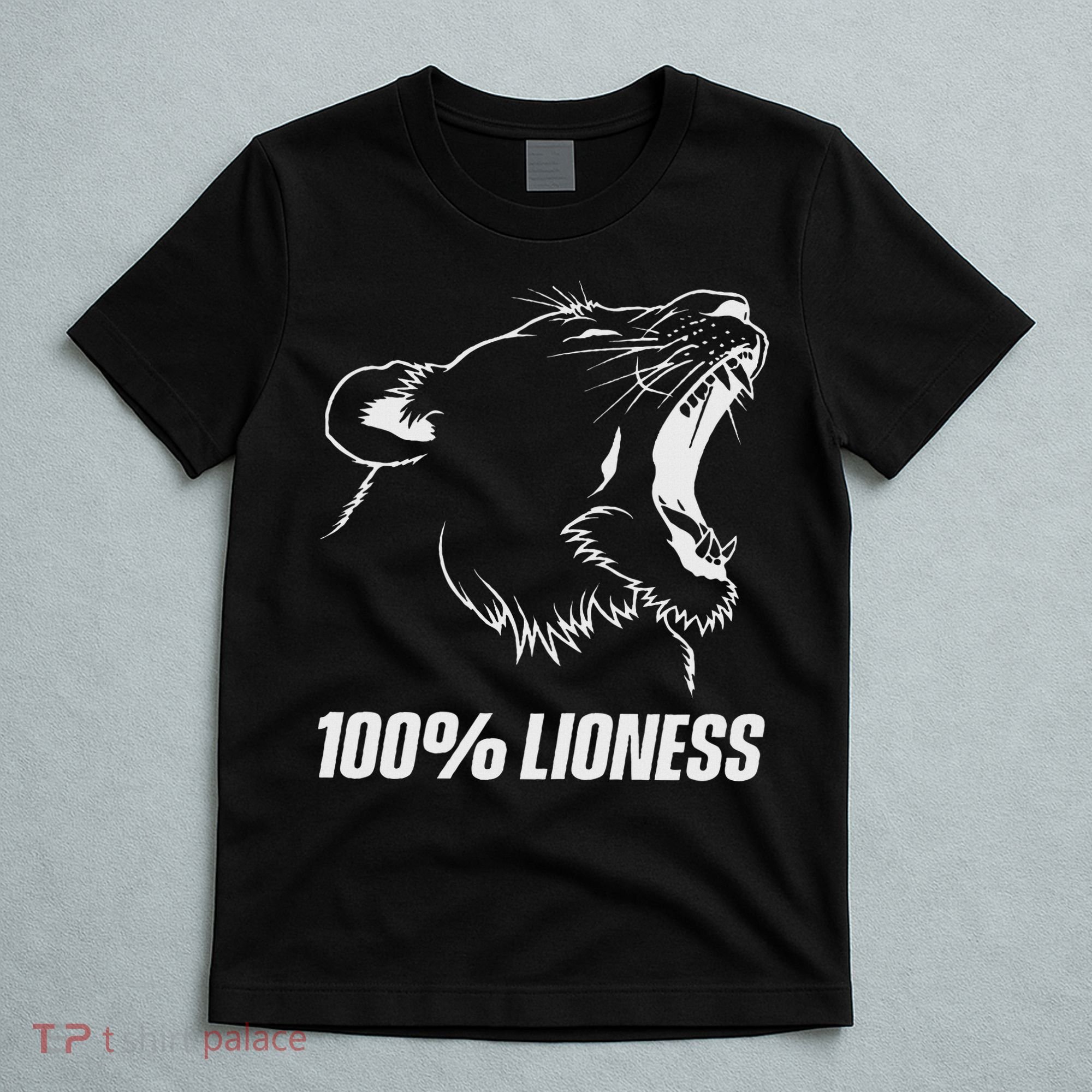 100 Lioness Gym Motivation Funny Inspiration Lion T-Shirt
