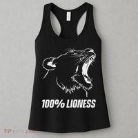 100 Lioness Gym Motivation Funny Inspiration Lion Women's Tank Top thumb 3