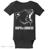 100 Lioness Gym Motivation Funny Inspiration Lion Baby Bodysuit thumb 0