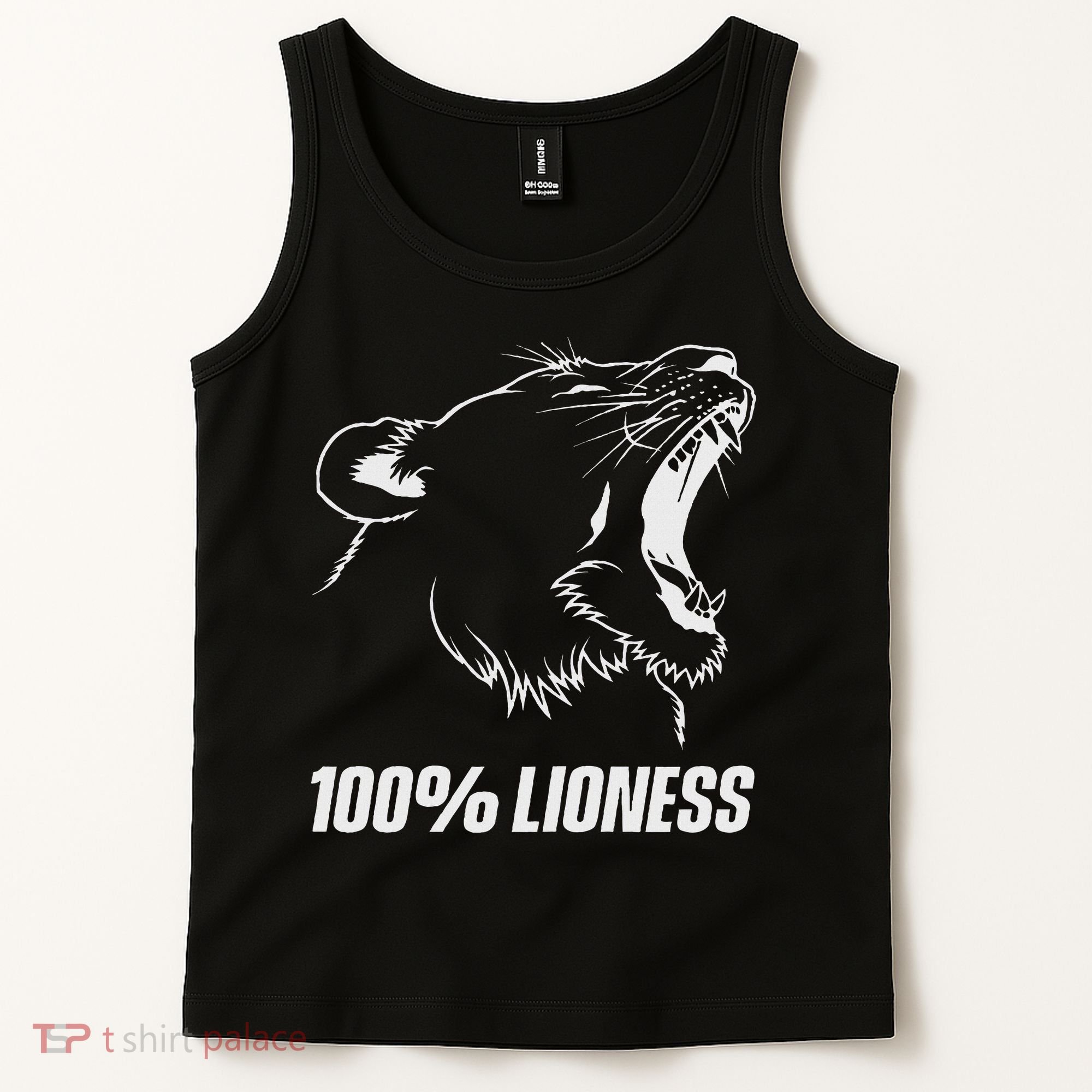 100 Lioness Gym Motivation Funny Inspiration Lion Tank Top
