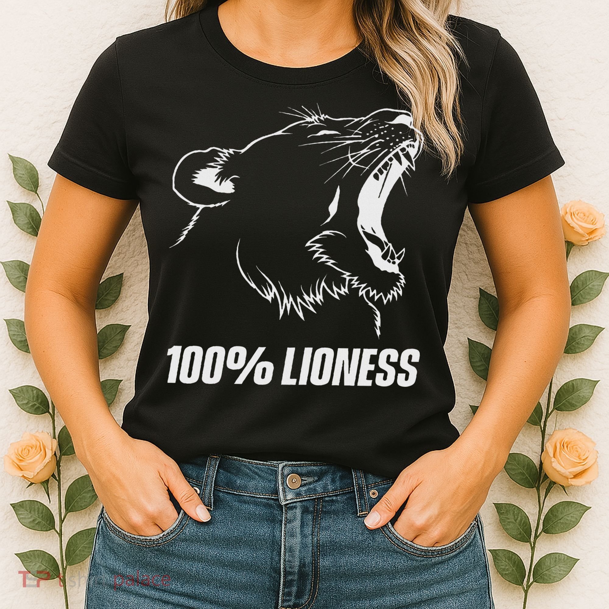100 Lioness Gym Motivation Funny Inspiration Lion Women's T-Shirt