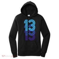 13 Lucky Number 13th Year Birthday Age Sports Team Women's Hoodie thumb 0