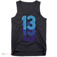 13 Lucky Number 13th Year Birthday Age Sports Team Tank Top thumb 0