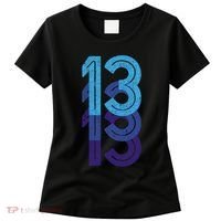 13 Lucky Number 13th Year Birthday Age Sports Team Women's T-Shirt thumb 0