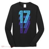 17 Lucky Number 17th Year Birthday Age Sports Team Long Sleeve Shirt thumb 0
