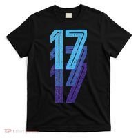 17 Lucky Number 17th Year Birthday Age Sports Team T-Shirt thumb 0