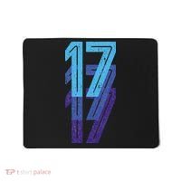 17 Lucky Number 17th Year Birthday Age Sports Team Mousepad thumb 0