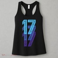 17 Lucky Number 17th Year Birthday Age Sports Team Women's Tank Top thumb 3