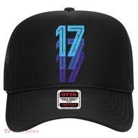 17 Lucky Number 17th Year Birthday Age Sports Team Hat thumb 0