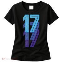 17 Lucky Number 17th Year Birthday Age Sports Team Women's T-Shirt thumb 0