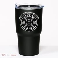 1000 Lbs Pound Club Gym Weightlifting Dead Lift Bench Press Tumbler thumb 0