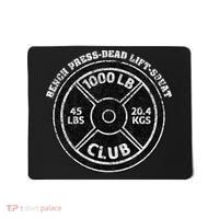 1000 Lbs Pound Club Gym Weightlifting Dead Lift Bench Press Mousepad thumb 0