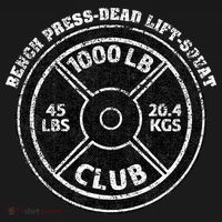 1000 Lbs Pound Club Gym Weightlifting Dead Lift Bench Press Baby Bodysuit thumb 2