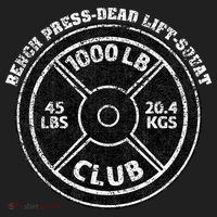 1000 Lbs Pound Club Gym Weightlifting Dead Lift Bench Press Hat thumb 2