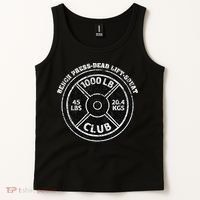 1000 Lbs Pound Club Gym Weightlifting Dead Lift Bench Press Tank Top thumb 2
