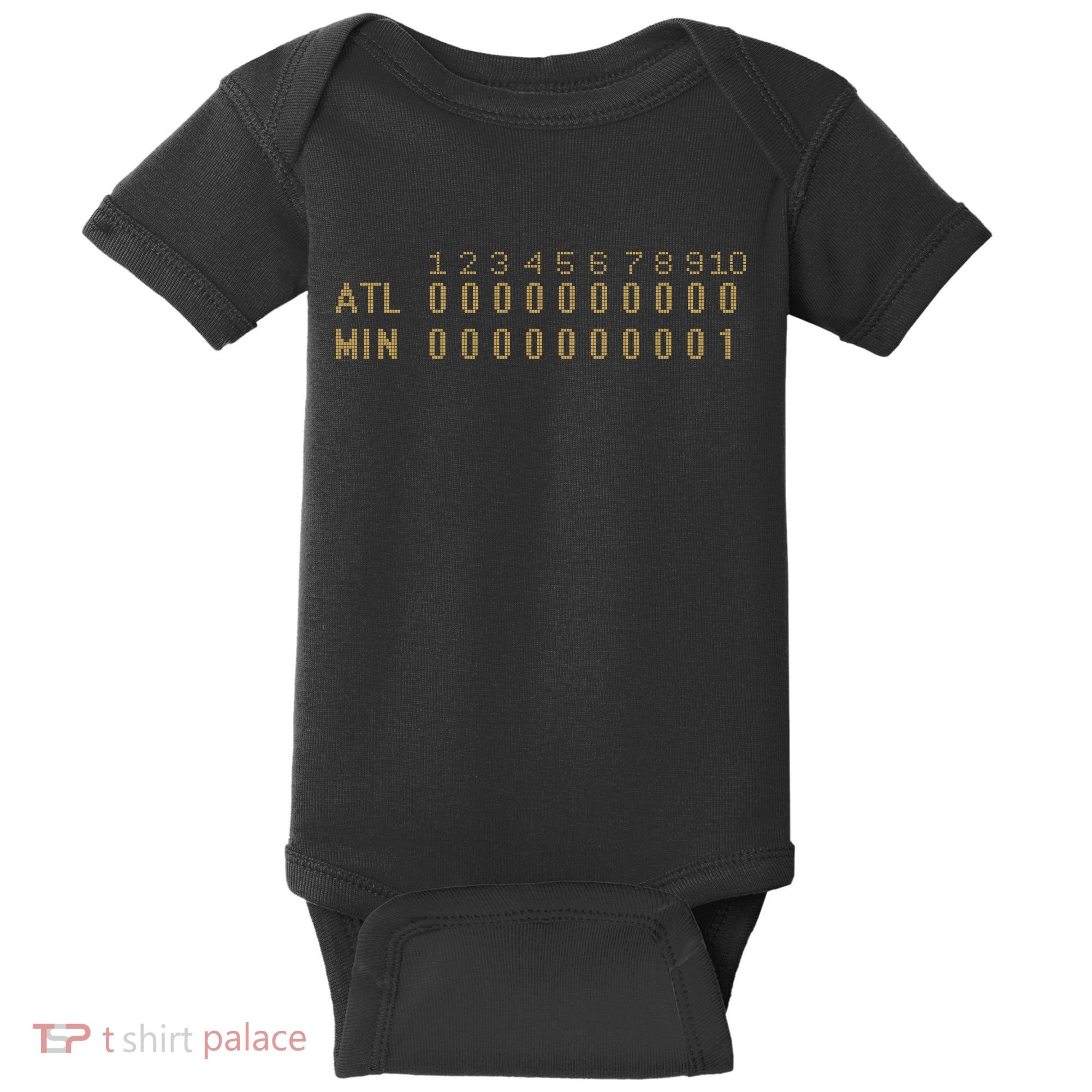 1991 Minnesota Baseball Game 7 Scoreboard Baby Bodysuit