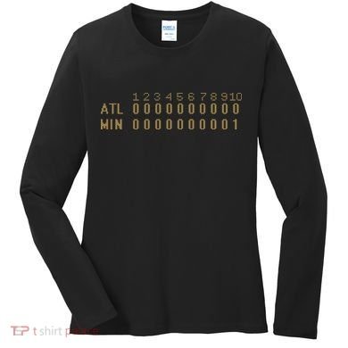 1991 Minnesota Baseball Game 7 Scoreboard Women's Long Sleeve Shirt
