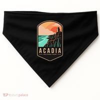1916 Maine Bar Harbor Acadia National Park Gift USA-Made Doggie Bandana thumb 0